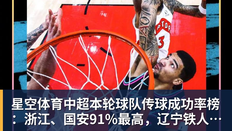 星空体育中超本轮球队传球成功率榜：浙江、国安91%最高，辽宁铁人88%第三